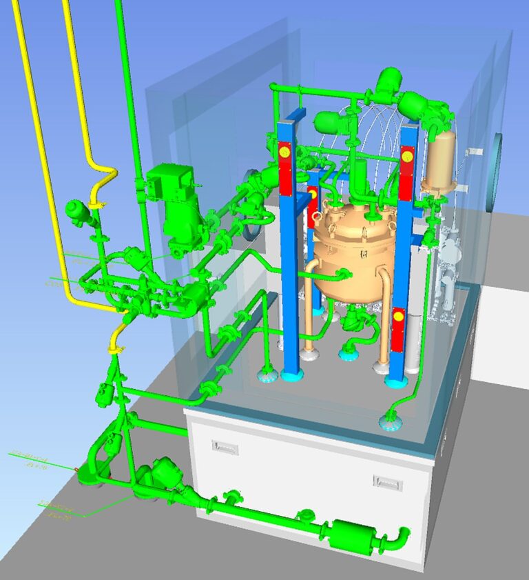 Process skid – 3D model – TNI