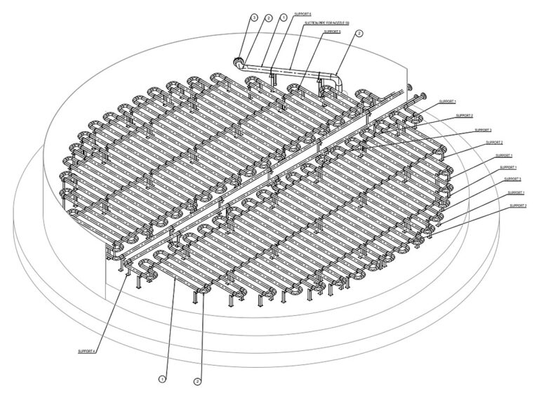 In-tank steam heating coil – TNI